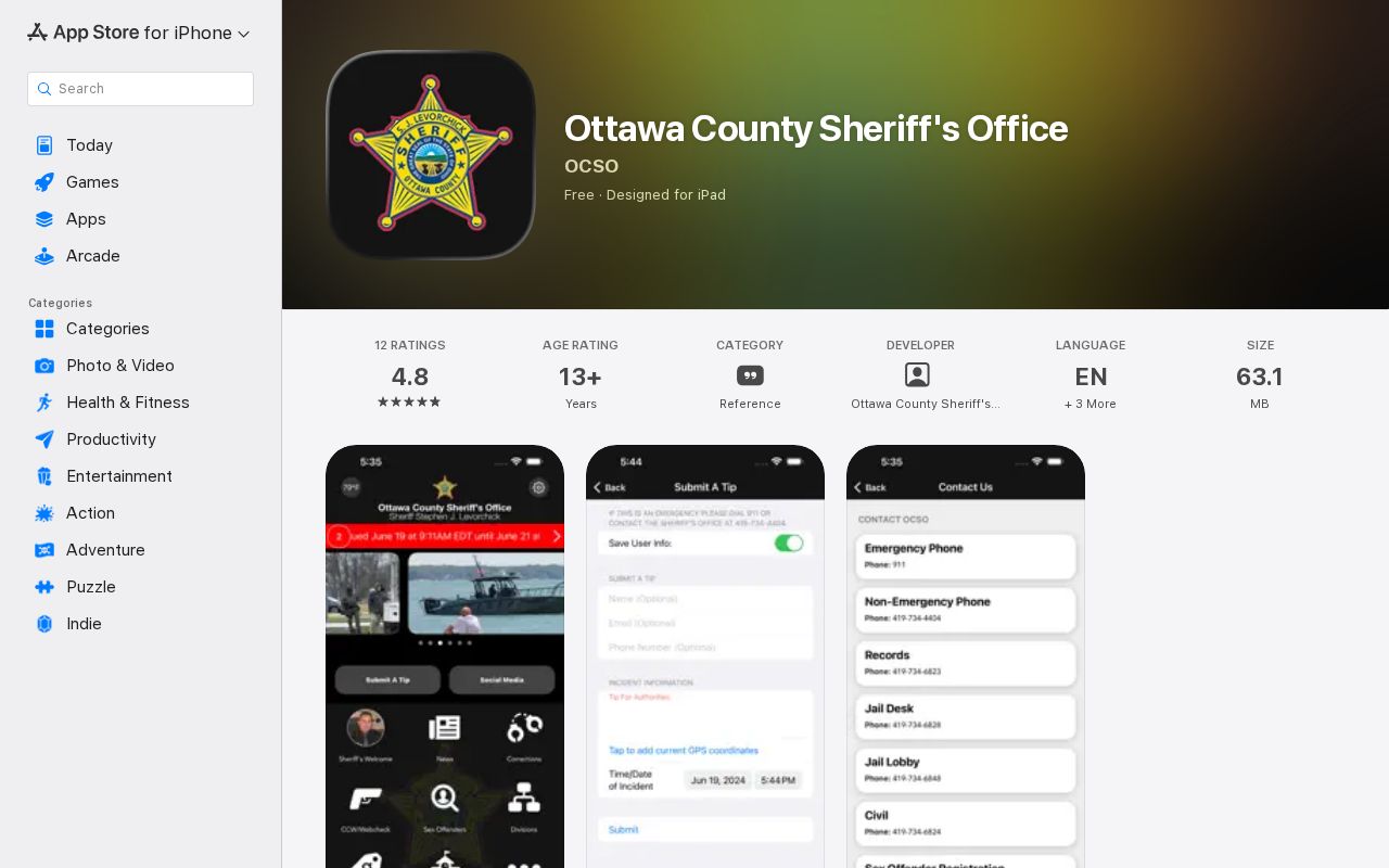 Ottawa County sheriff app and released inmate mugshot limits